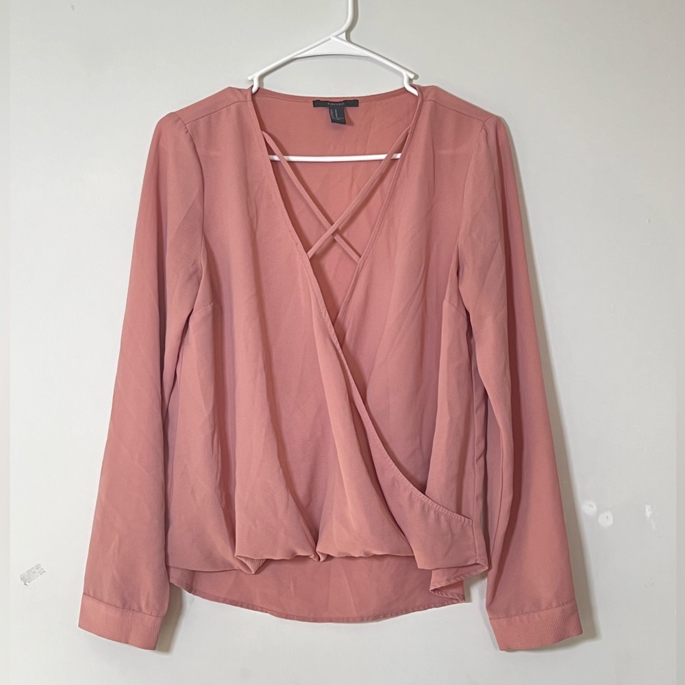3/$10 🌸   Forever 21 Medium Pink Balloon Sleeve Blouse